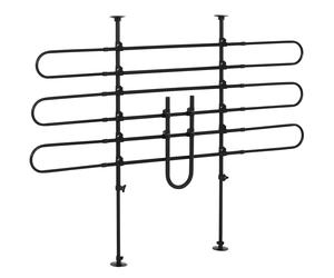 PawHut Separador de Coche para Perros Ajustable Reja de Protección para Maletero Equipaje Automóvil Negro 87-135 x 85-120 cm Aosom España