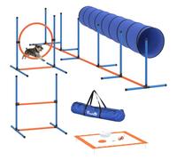 PawHut Set de Agilidad para Perros 8 Piezas con túnel