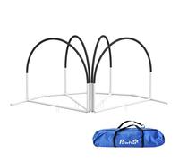 PawHut Set de Entrenamiento de Agilidad para Perros de 4 Piezas Juego de Agilidad para Perros con Bolsa de Transporte 89x69x99 cm Negro