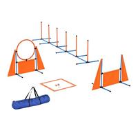 PawHut Set de Entrenamiento de Agilidad para Perros de 6 Piezas Naranja