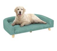 PawHut Sofá para Perros Grandes Cama Elevada 30kg 98x67x25cm Verde