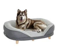 PawHut Sofá para Perros Medianos y Grandes Funda Lavable 90x78x25 cm Gris