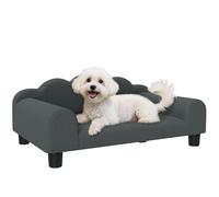 PawHut Sofá para Perros pequeños, 66x42x28.5 cm, Gris Oscuro