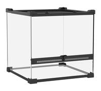 PawHut Terrario de Cristal para Reptiles Base Elevada e Impermeable Cierre de Botón Aosom España