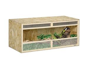 PawHut Terrario para Reptiles 120x50x50 cm con Rejilla ventilada Natural