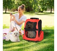 Mochila de viaje con ruedas para mascotas