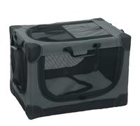PawHut Transportín plegable para perros con cojín, funda extraíble y lavable de tejido Oxford para perros hasta 22kg,60x42x43 cm verde militar Aosom España