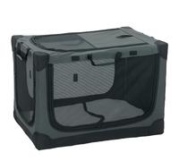PawHut Transportín Suave para Perros y Gatos Plegable con Cojín, Funda Lavable, Puertas, Oxford Transpirable 600D, 76x54x54 cm, Verde Aosom España