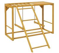 PawHut Zona de Juego para Gallinas con Columpio para 3-4 Aves, Natural