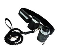 Pawise Hands Free Jogging-Kit para Perros Hasta 40 KG, Ajustable, Negro