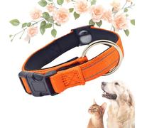 Pawliberation Magnetic Dog Collar, Adjustable Reflective Waterproof Collar, Durable Double-Layer Design for Senior Dogs, Improves Mobility and Comfort (Orange)