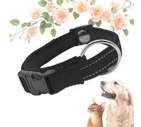 Pawliberation Magnetic Dog Collar, Adjustable Reflective Waterproof Collar, Durable Double-Layer Design for Senior Dogs, Improves Mobility and Comfort (Black)