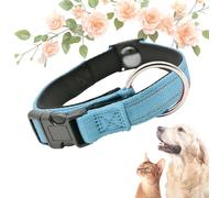 Pawliberation Magnetic Dog Collar, Adjustable Reflective Waterproof Collar, Durable Double-Layer Design for Senior Dogs, Improves Mobility and Comfort (Blue)