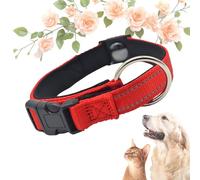 Pawliberation Magnetic Dog Collar, Adjustable Reflective Waterproof Collar, Durable Double-Layer Design for Senior Dogs, Improves Mobility and Comfort (Red)