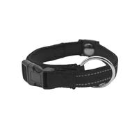 Pawliberation Magnetic Dog Collar, Double Layer Fabric with Breathable and Reflective Design for Small Medium Large Dogs (Black)