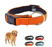 Pawliberation Magnetic Dog Collar, with Breathable Design,Adjustable Reflective Collar with Quick-Release Magnetic Heavy Duty Buckle for Small Medium Large Dogs-C