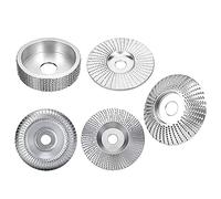 pawlickio 5 Piezas DiáMetro de 22Mm, Rueda de Pulido de Madera, Disco Giratorio, Herramienta de Tallado de Madera, Herramientas de Disco Abrasivo para Amoladora Angular