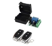 Pawlickio Interruptor de Control Remoto InaláMbrico de 433 MHz MóDulo Receptor de Relé Universal DC12V 1CH Transmisor de RF Control Remoto de 433 MHz