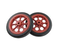 Pawnath 2 x Ruedas 4.4" para Cesta Carro de Compras Reemplazable - Rojo Negro