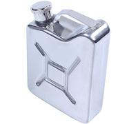 Pawnath Mini acero inoxidable 5Oz Hip Flask Licor Whisky Alcohol Combustible Gas Gasolina Puede