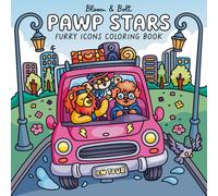 Pawp Stars Furry Icons Coloring Book: A Cute & Easy Music-Inspired Animal Coloring Book for Adults & Teens including 40 Hand-Drawn Cozy Pages for ... & Creative Fun (Cozy Vibes Coloring Books)
