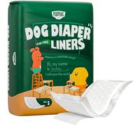 PAWPANG Cubrepañales desechables para perros, almohadillas elevadoras para perros machos y hembras, 100 unidades, 4 opciones de tamaños, insertos de pañales para perros que se adaptan a la mayoría de