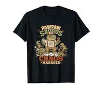 Pawpaw Saurus Chaos Manager Abuelo Papá Broma Vintage Camiseta