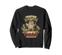 Pawpaw Saurus Chaos Manager Abuelo Papá Broma Vintage Sudadera