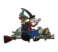 Pawprint Family Magnificent Broom - Parche para coser en la escoba, diseño de Julia Donaldson y Axel Scheffler
