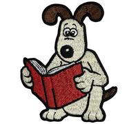 Pawprint Family Parche de lectura para coser de Gromit, producto oficial de Wallace & Gromit