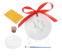 Pawprint Keepsake Kit - Juego de modelado de arcilla seca de 3,54 pulgadas, kit de impresión de memoria para mascotas | Dog And Cat Ornament Set, Detailed Footprint Mold, Home Display Gift