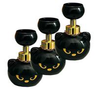 Pawprint Magic Black Cat Soap Dispenser, Cat Paw Print Soap Dispenser, Cute Halloween Black Cats Pawprint Magic Foaming Hand Wash Dispenser, for Bathroom Kitchen (3pcs)