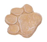 Pawprint Memorial Stone Regalo Reconfortante Grabado Pet Grave Marker para Jardín, Resina 6.1x6.9in para Dueños de Mascotas (#3)