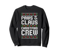 Paws and Claws Christmas Crew, Amante de los Perros y Gatos, Vacaciones de Navidad Sudadera