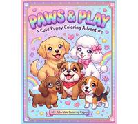 Paws and Play: A Cute Puppy coloring Adventure