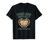 Paws and Reflect Adopta un gráfico de Rescate de Mascotas Camiseta