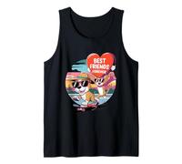 Paws And Relax Dibujos Animados Gato Perro Café Sofá Escena Divertido Juego de palabras Camiseta sin Mangas
