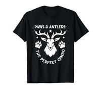 Paws & Antlers Hunts Caza Perro de Caza Humor Hunter Camiseta