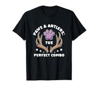 Paws & Antlers Hunts Caza Perro de Caza Humor Hunter Camiseta