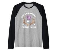 Paws & Antlers Hunts Caza Perro de Caza Humor Hunter Camiseta Manga Raglan