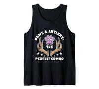Paws & Antlers Hunts Caza Perro de Caza Humor Hunter Camiseta sin Mangas