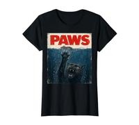 Paws Cat Mouse Funny Saying Meme Kitten Men Women Kid Camiseta gráfica económica, Mujer, Negro, XS