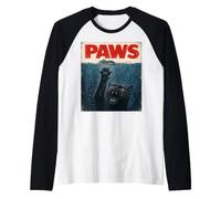 Paws Cat Mouse Funny Saying Meme Kitten Men Women Kid Camiseta Manga Raglan