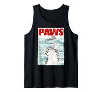 Paws Cat Novelty Graphic Hombres Niños Mujeres Gato Divertido Camiseta sin Mangas
