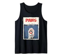 Paws Cat Novelty Graphic Hombres Niños Mujeres Gato Divertido Camiseta sin Mangas