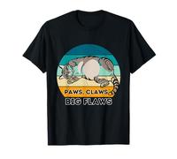 Paws Claws Big Defectos Amantes de los Gatos Humor Camiseta