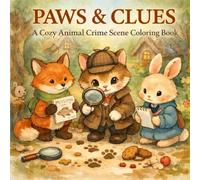 PAWS & CLUES: A Cozy Animal Crime Scene Coloring Book