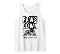 Paws Down Rescue es el mejor rescatador de mascotas para amantes del rescate de animales Camiseta sin Mangas