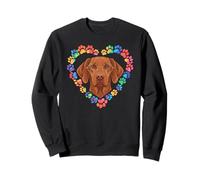 Paws Dye Heart Hungarian Vizsla Magyar Vizslas Sudadera