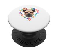 Paws Dye Heart Staffordshire Bull Terrier Staffy PopSockets PopGrip Adhesivo